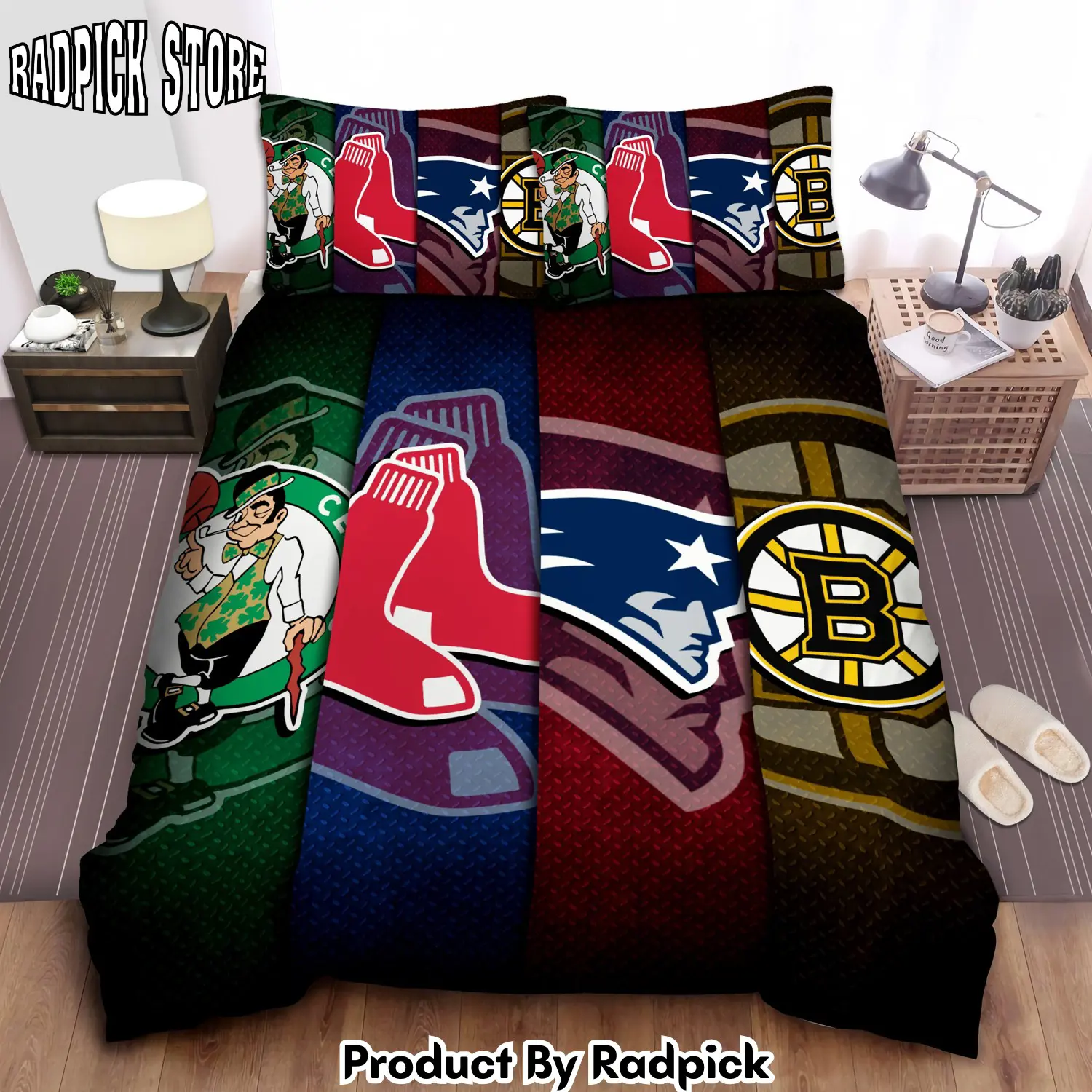 Radpick sports massachusetts sport teams duvet cover bedroom sets comfortable bedding sets rp3272056